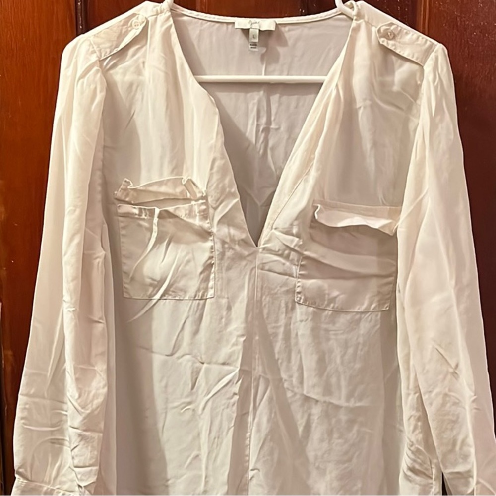 Elegant Cream Women's Top